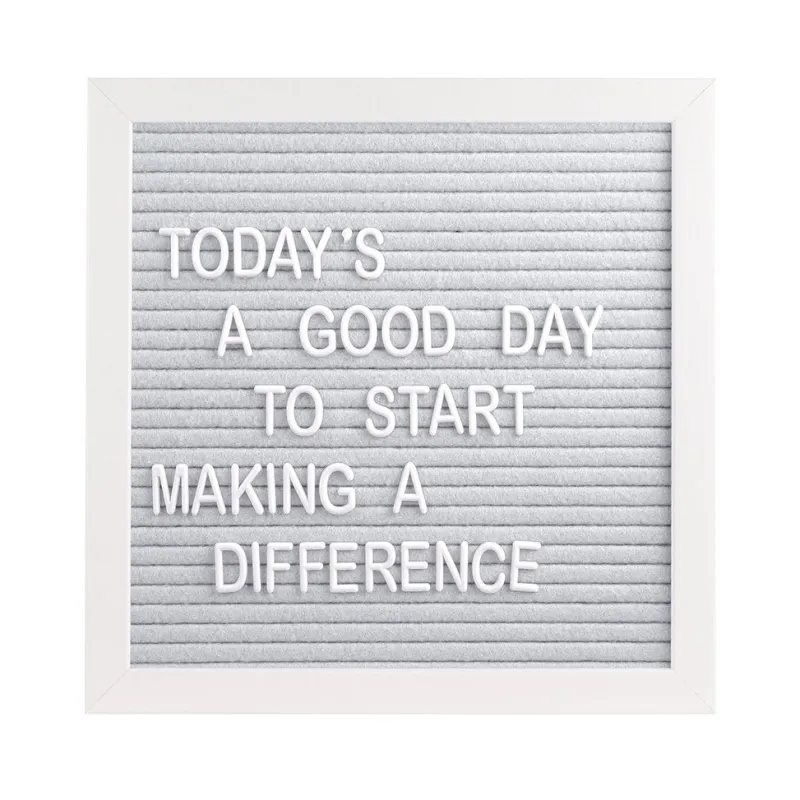 Pearhead Letterboard Set - Grey