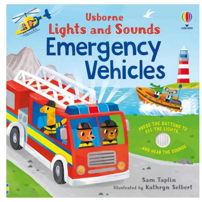 Harper Collins Canada Lights and Sounds Emergency Vehicles Book