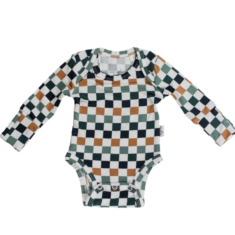 Pip + Phee Long Sleeve Bamboo Bodysuit - Prints