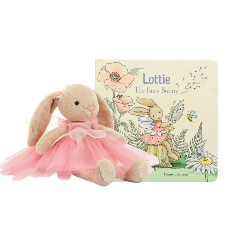 Jellycat Lottie Fairy Bunny Book + Plush Bundle