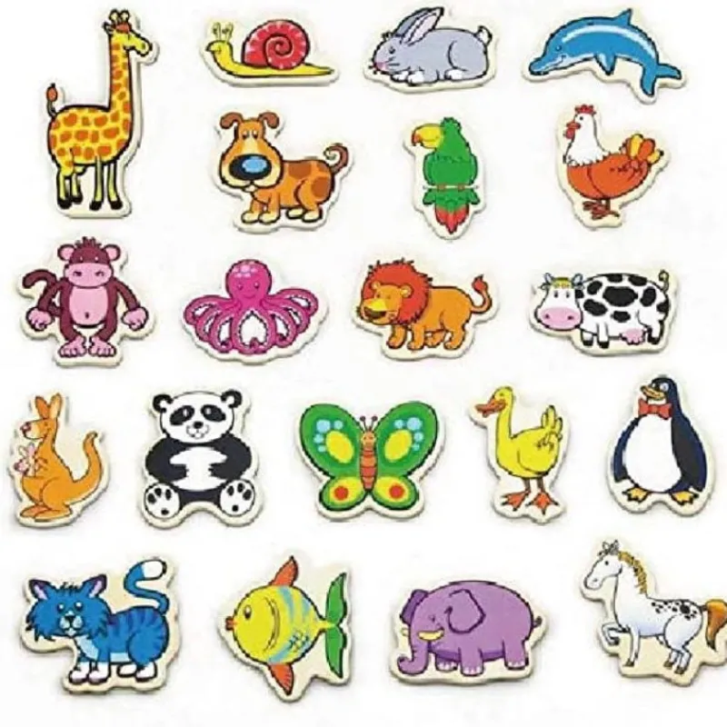 Viga Toys Magnetic Animals - 20 Pieces