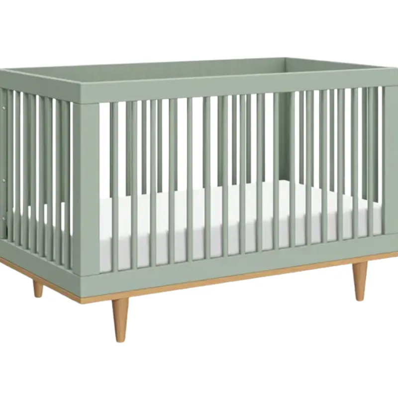 DaVinci Baby Marley 3-in-1 Convertible Crib - Light Sage / Honey