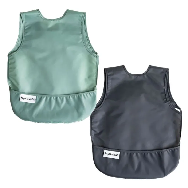 Tiny Twinkle Mess-Proof Apron Bib - 2 Pack