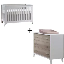 Tulip Juvenile Metro Convertible Crib and 3 Drawer Dresser Combo