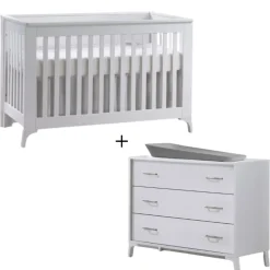 Tulip Juvenile Metro Convertible Crib and 3 Drawer Dresser Combo