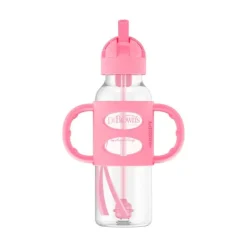 Dr Brown's Milestones Narrow Sippy Straw Bottle with Silicone Handles