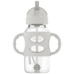Dr Brown's Milestones Narrow Sippy Straw Bottle with Silicone Handles