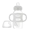 Dr Brown's Milestones Wide-Neck Sippy Bottle with 100% Silicone Handles