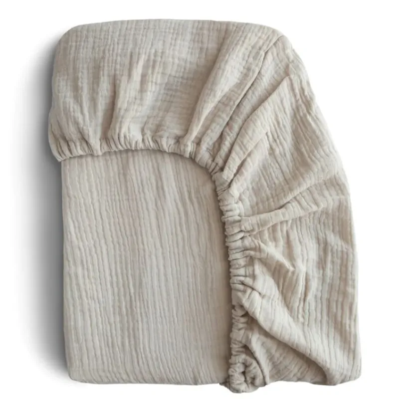 Mushie Mini Muslin Crib Sheet