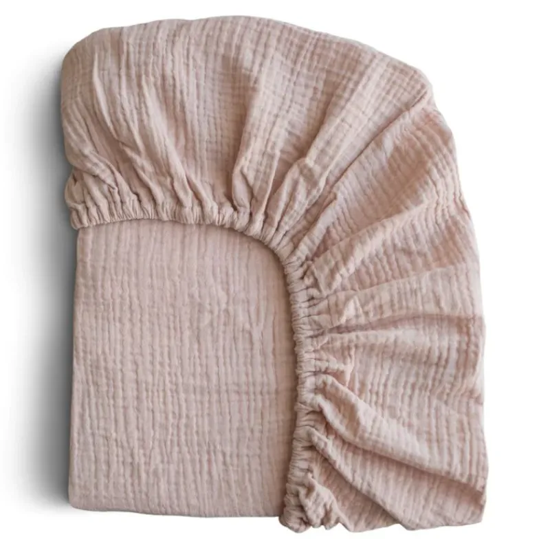 Mushie Mini Muslin Crib Sheet