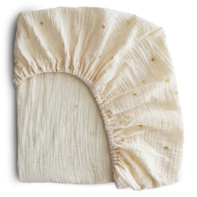 Mushie Mini Muslin Crib Sheet