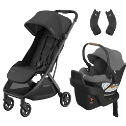 UPPAbaby Minu V3 Stroller + Aria Infant Car Seat + Car Seat Adapters Travel System