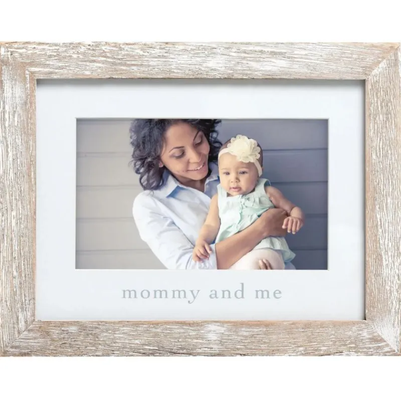 Pearhead Mommy & Me Rustic Photo Frame