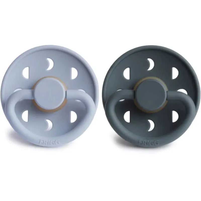 Frigg Moon Natural Rubber Baby Pacifier - 2 Pack