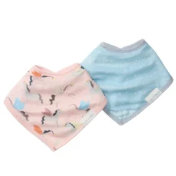 LouLou Lollipop Muslin Bandana Bib Set - 2 Pack