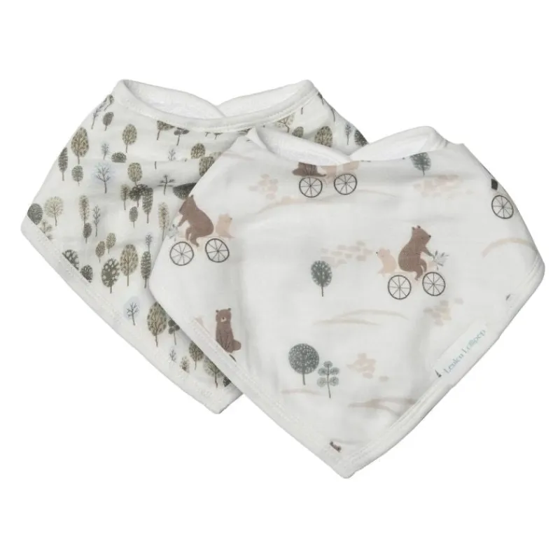 LouLou Lollipop Muslin Bandana Bib Set - 2 Pack
