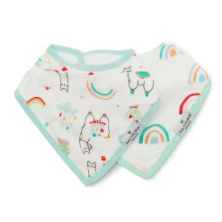 LouLou Lollipop Muslin Bandana Bib Set - 2 Pack
