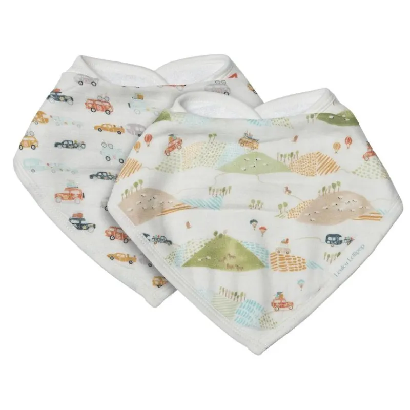 LouLou Lollipop Muslin Bandana Bib Set - 2 Pack