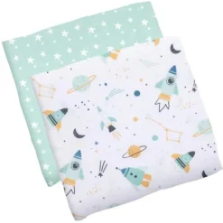 Stephen Joseph Muslin Blanket - Set of 2