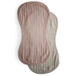 Mushie Muslin Burp Cloth Set - 2 Pack