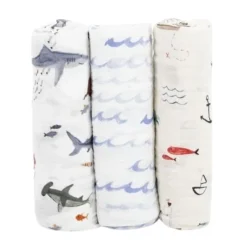 Little Unicorn Muslin Swaddle - 3 Pack