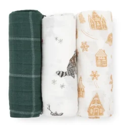 Little Unicorn Muslin Swaddle - 3 Pack