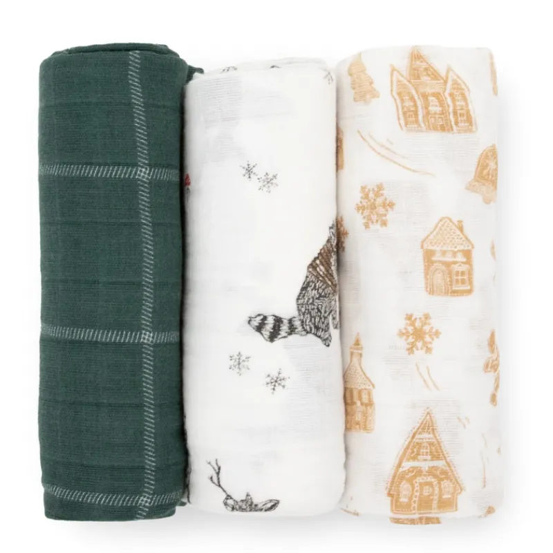 Little Unicorn Muslin Swaddle - 3 Pack