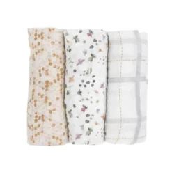 Little Unicorn Muslin Swaddle - 3 Pack