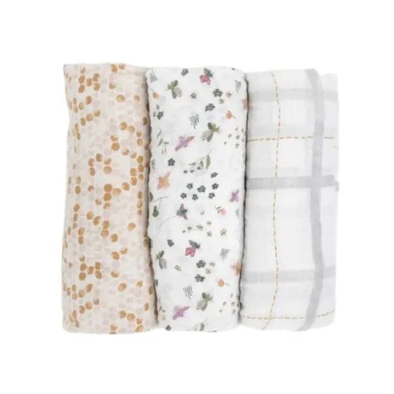 Little Unicorn Muslin Swaddle - 3 Pack