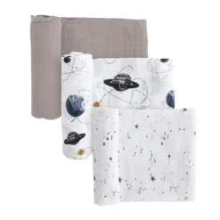Little Unicorn Muslin Swaddle - 3 Pack