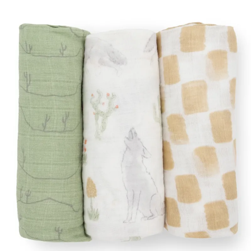 Little Unicorn Muslin Swaddle - 3 Pack
