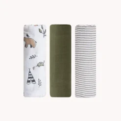 Little Unicorn Muslin Swaddle - 3 Pack