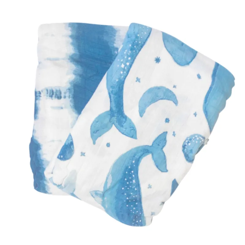 Crane Muslin Swaddle Blankets - 2 Pack