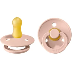 BIBS Natural Rubber Colour Pacifier - 2 Pack