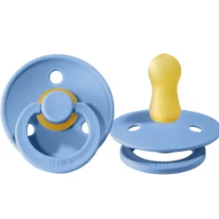 BIBS Natural Rubber Colour Pacifier - 2 Pack