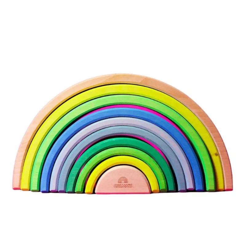 Grimm's Neon Stacking Rainbows - 10 Piece
