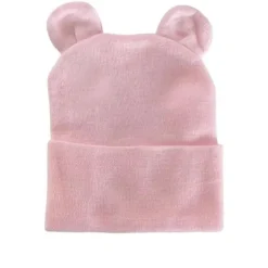 Kidcentral Essentials Newborn Knitted Bear Ear Hat