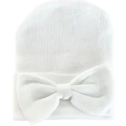 Kidcentral Essentials Newborn Knitted Hat with Bow