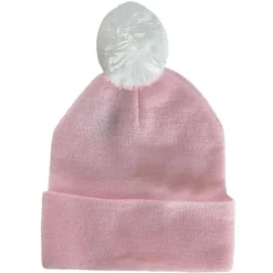 Kidcentral Essentials Newborn Knitted PomPom Hat