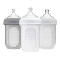 Boon NURSH Silicone Bottle 3 Pack - 8oz