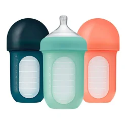 Boon NURSH Silicone Bottle 3 Pack - 8oz