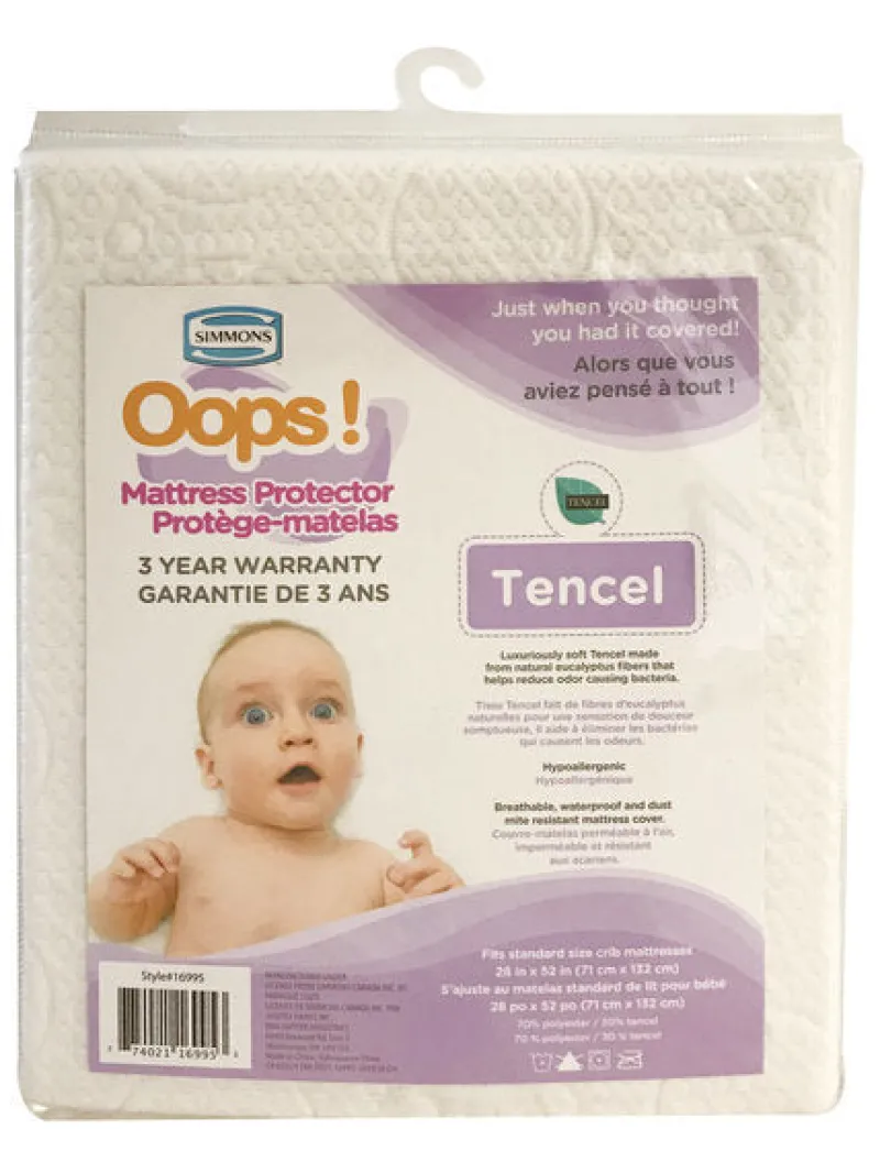 Simmons Oops Mattress Protector - Tencel