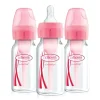 Dr Brown's Option+ Narrow 4oz Bottle - Pink (3 Pack)
