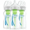 Dr Brown's Options+ 9oz Wide-Neck Bottle Polypropylene - 3pk