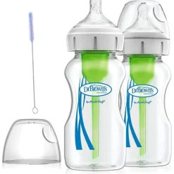 Dr Brown's Options+ 9oz Wide-Neck Bottle - 2 Pack