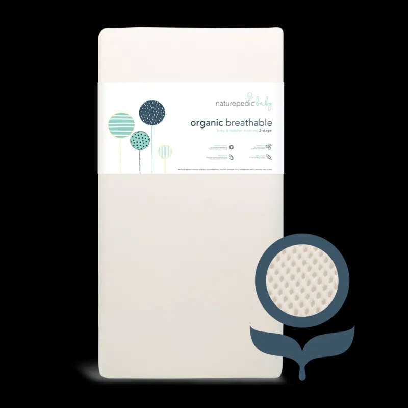 Naturepedic Organic Breathable 2-Stage Crib Mattress