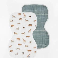 Little Unicorn Organic Burp Cloth - 2 Pack