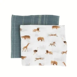 Little Unicorn Organic Cotton Muslin Swaddle Blanket - 2 Pack