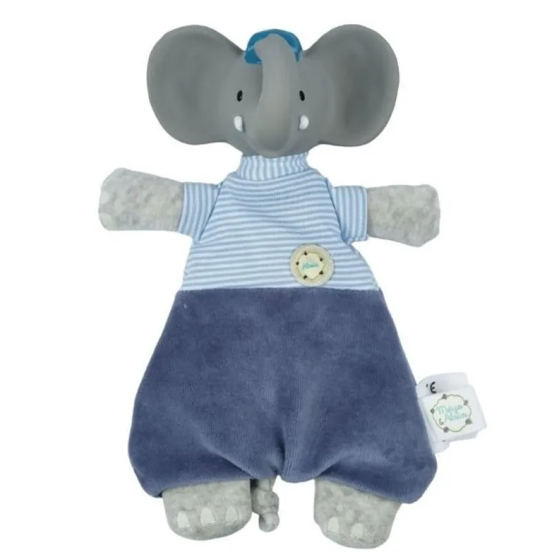 Tikiri Organic Lovey with Rubber Head