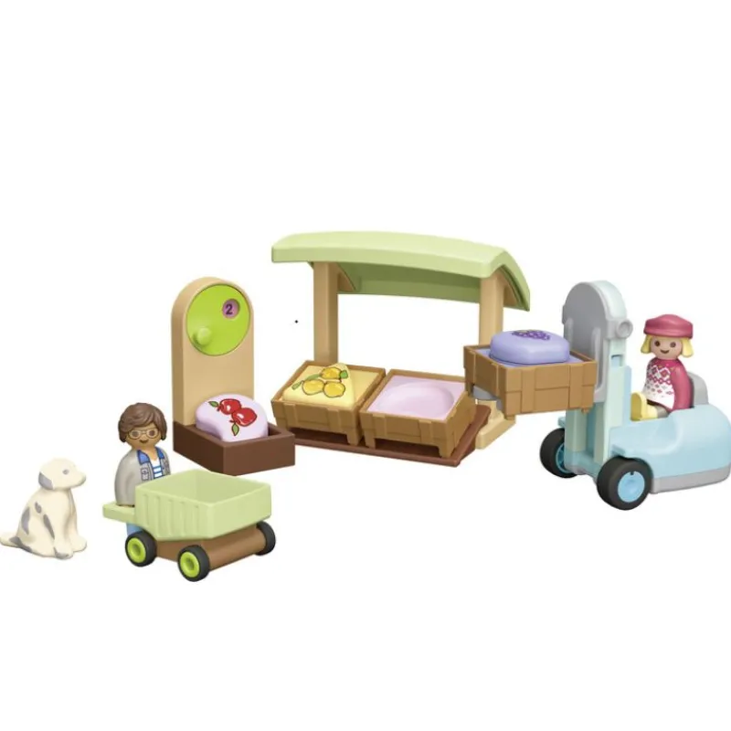 Playmobil Organic Market Stall & Forklift
